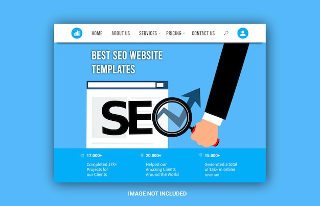 Seo website landing page template design