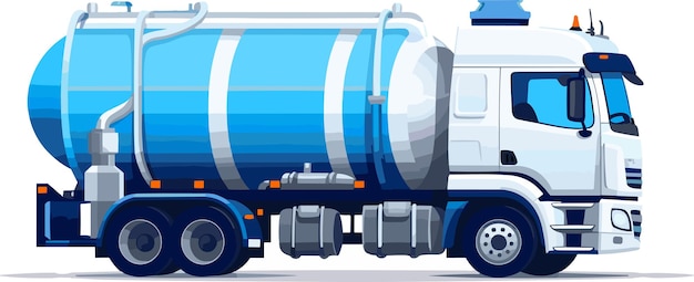 Vector septic vacuum truck vector llustration