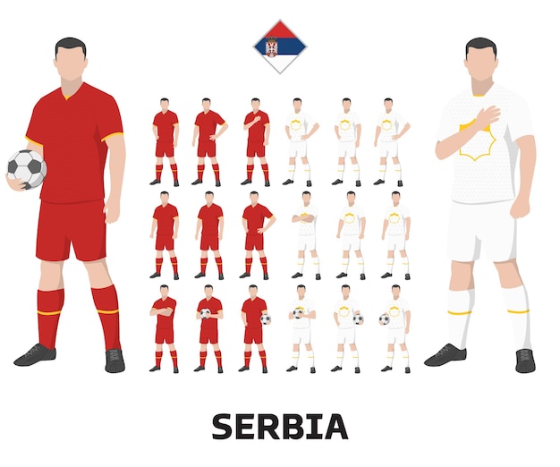 Serbia Football Team Kit, Home kit and Away Kit