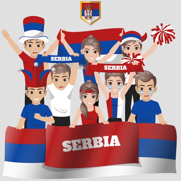 SERBIA National Team Supporter 