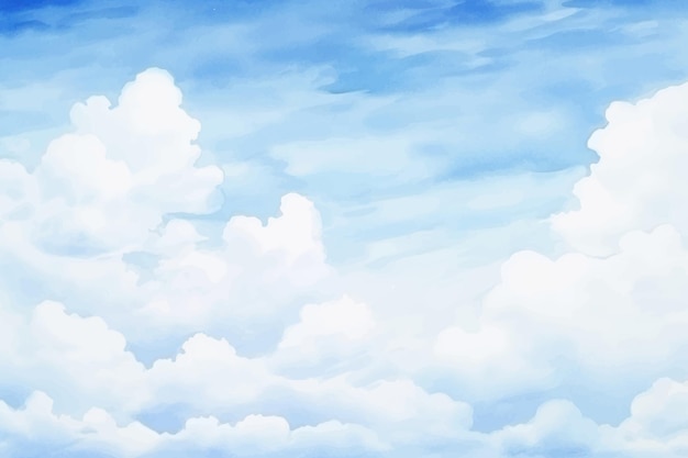 Serene blue sky clouds