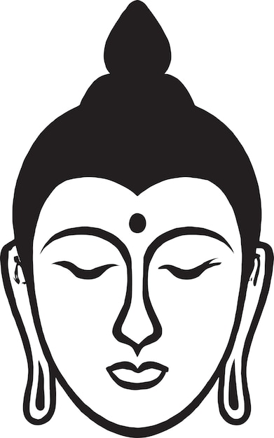 Serene Buddha in Meditation Vector Icon