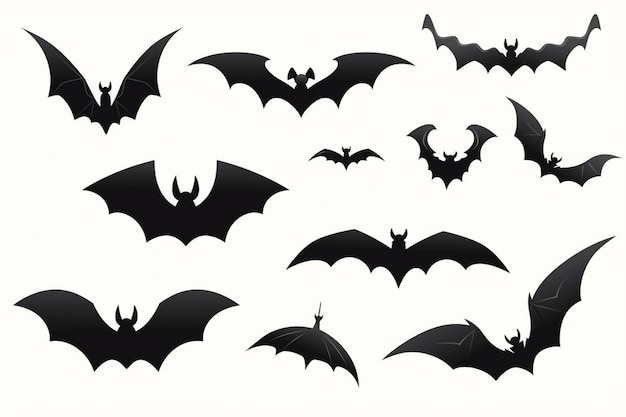 a series of bats with the words quot bat quot on them