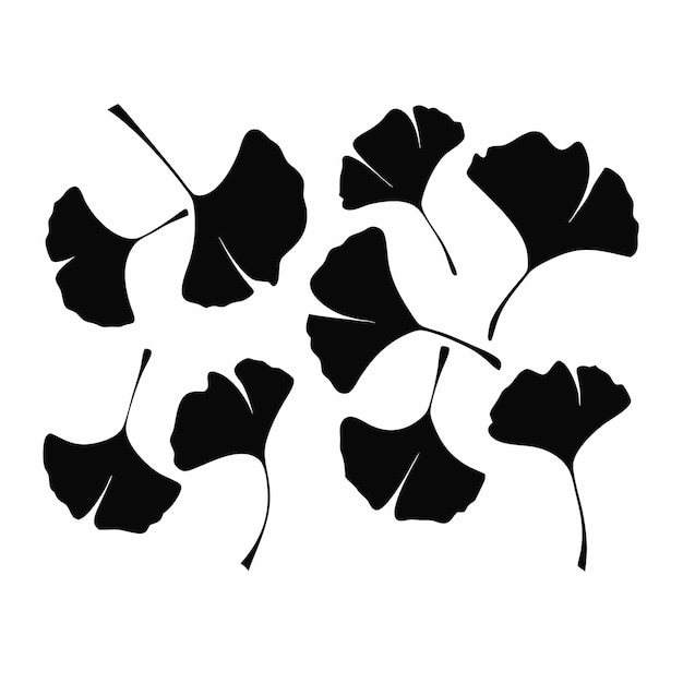 a series of black flowers with the word  butterfly  on the bottom