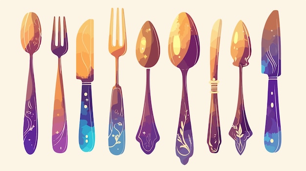 a series of illustrations of spoons with the words  the name  on the bottom