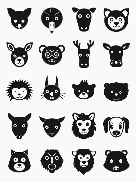 a series of images of animals and animals with a black background