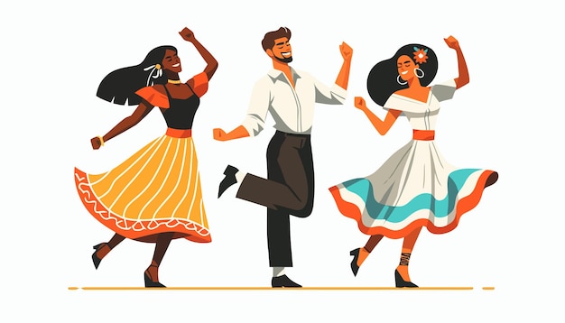 a series of images of people dancing and the same one is wearing a white shirt