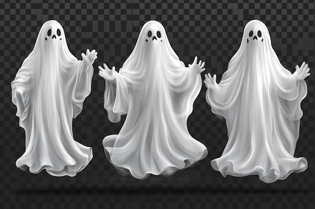 a series of scary ghosts with ghost on the bottom