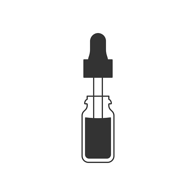 Serum icon Skincare symbol modern simple vector icon for website design mobile app