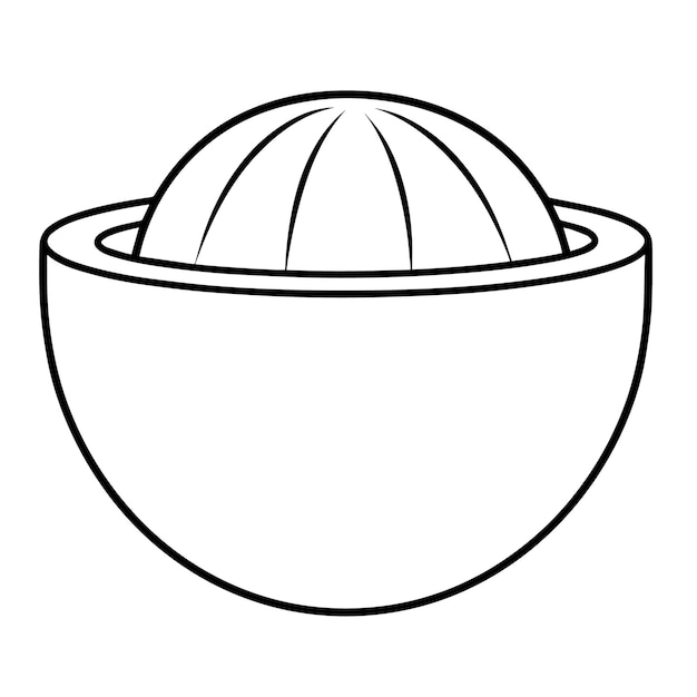 Serve up style with a bowl outline icon vector perfect for modern and versatile design applications