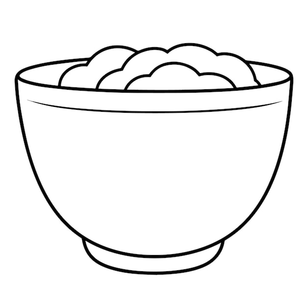 Serve up style with a bowl outline icon vector perfect for modern and versatile design applications