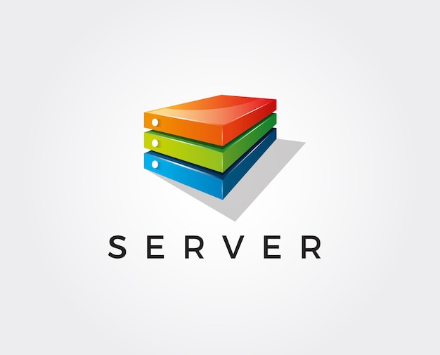 Server Box Hexagon Logo