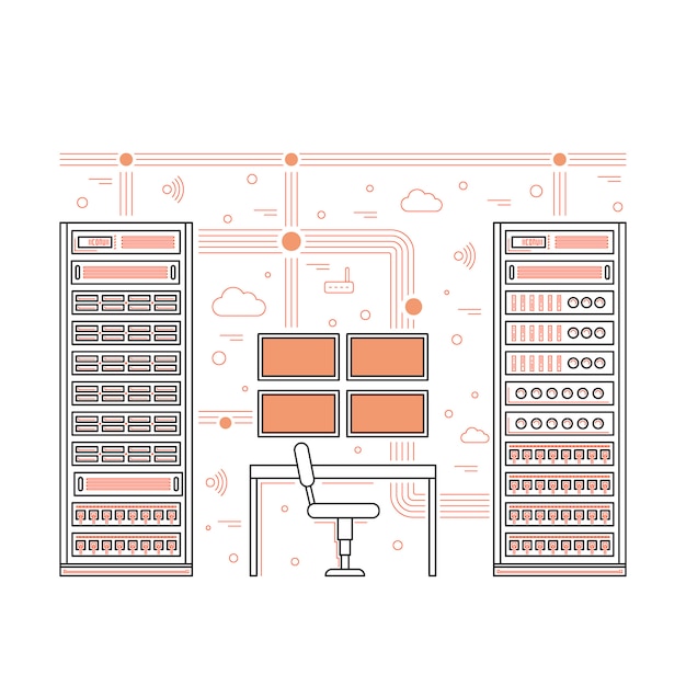 Server room and data center