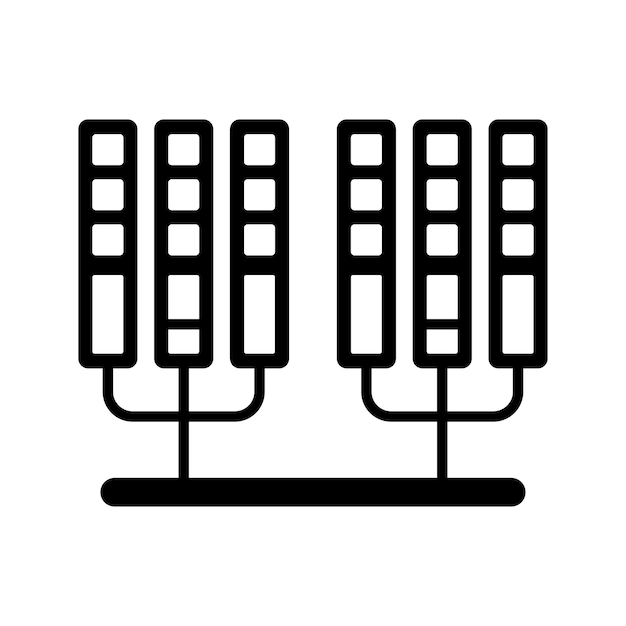 Server storage twin icon design