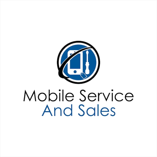 service logo simple mobile and gadget technology