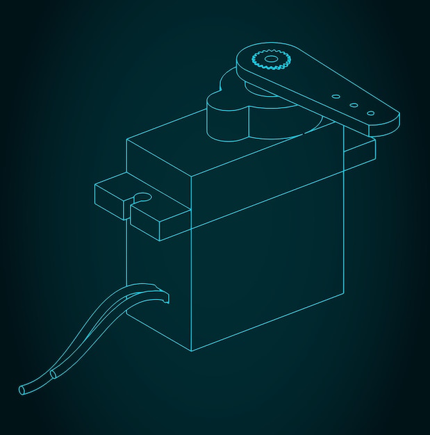 Servo motor blueprint