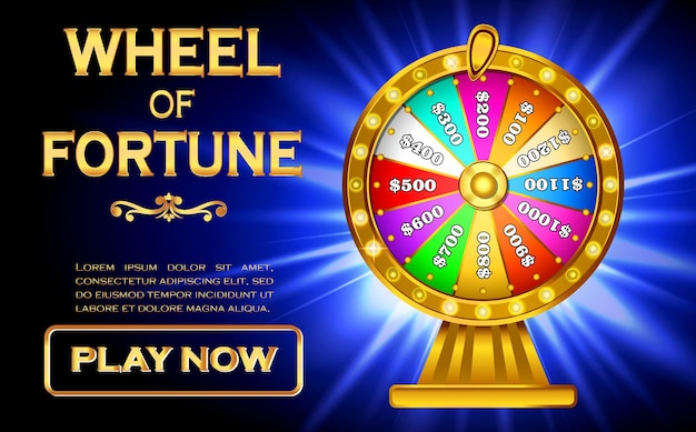 Set of 3D realistic spinning roulette fortune wheel  concept eps vector