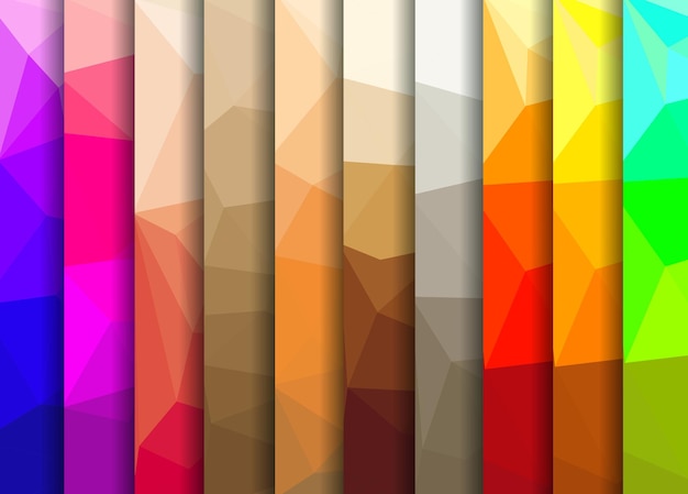 Set abstract background for presentations creativity design