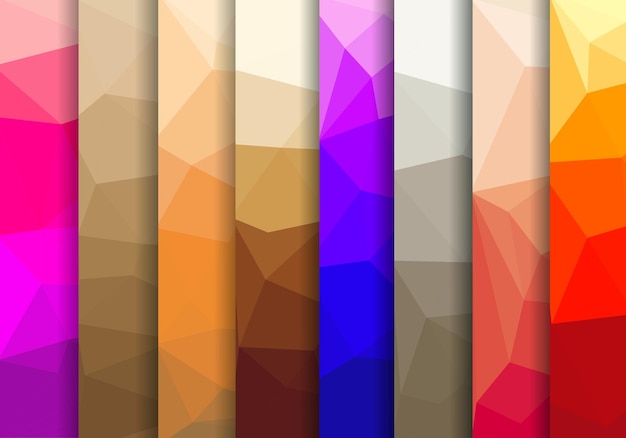 Set abstract background for presentations creativity design