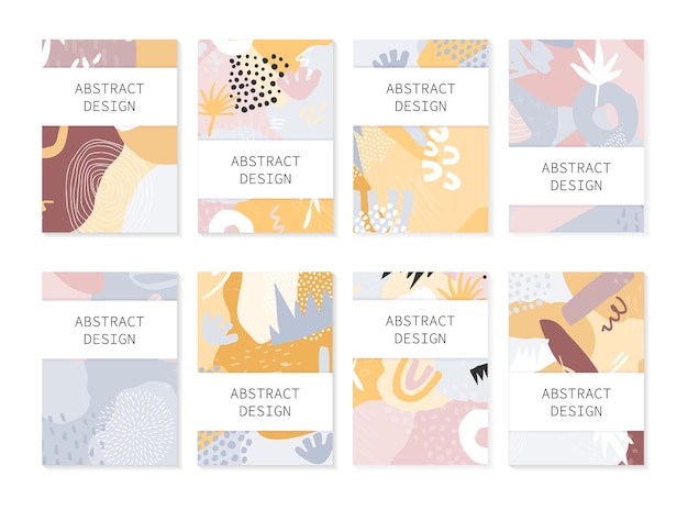 Set of abstract backgrounds