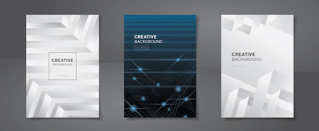 Set of abstract book cover design cover backgrounds