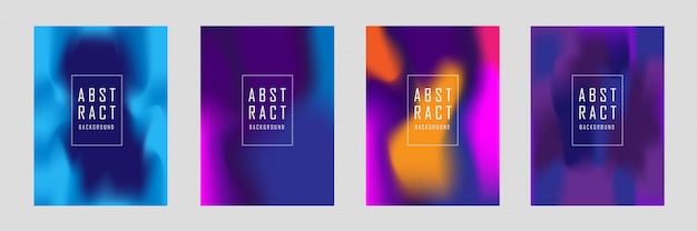 Set of abstract cover design