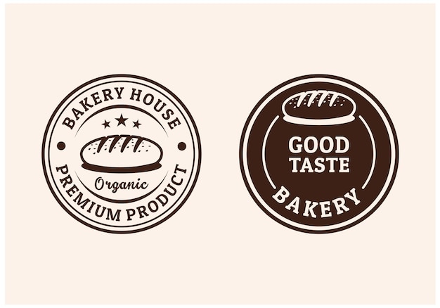 Set badge bakery premium vector