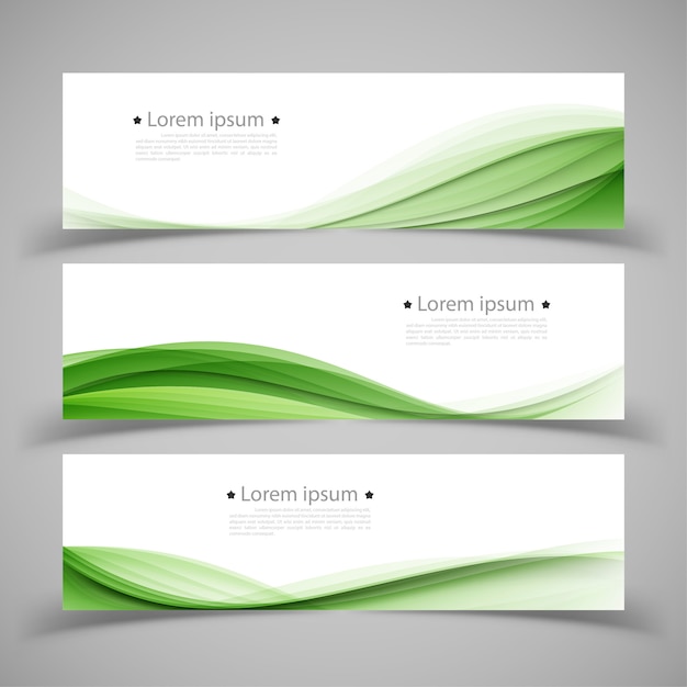 Set of banner templates. modern abstract design.