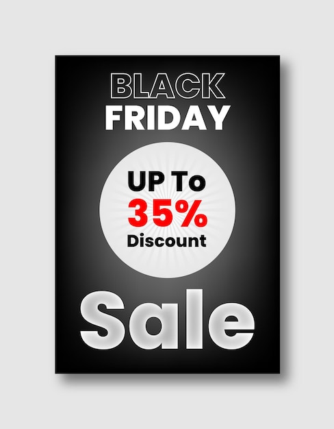 Set of Black Friday sale poster and flyer template