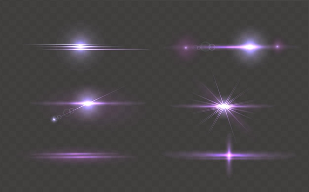 Set of bright horizontal laser or light rays.