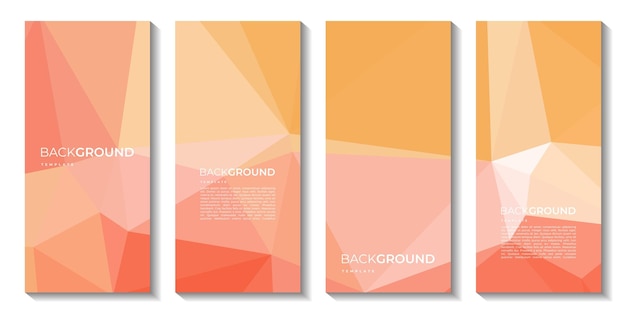 A set of brochures with a triangle design.