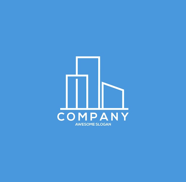 Set of building logo for business premium vector