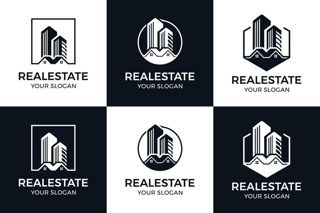 Set of building logo design inspiration