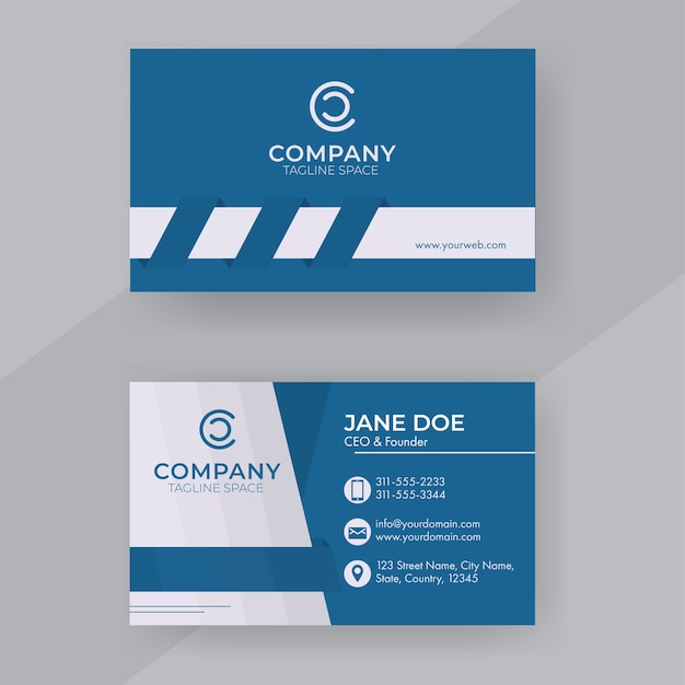 Set of Business Card Template Layout