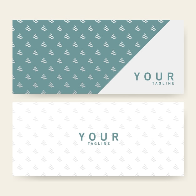 Vector set of business card templates in minimalistic style