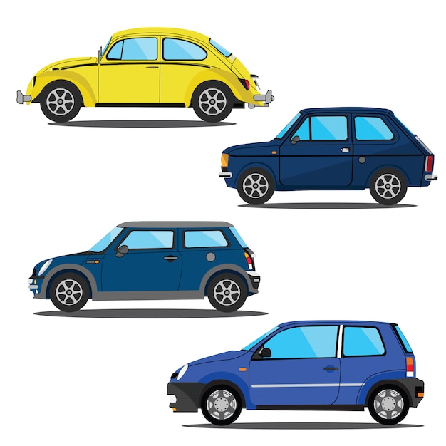 set car vector illustration template design