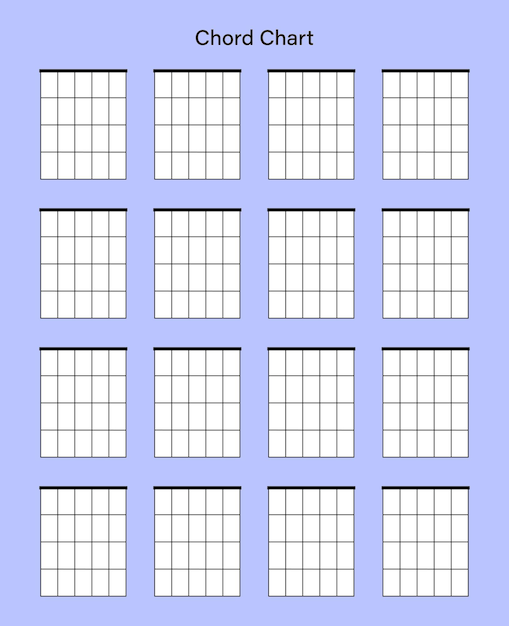 Set of chord chart. Chord diagram. Vector illustration. Tab empty. Tabulation