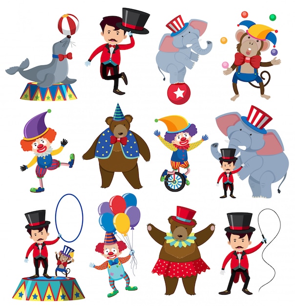 A Set of Circus Character