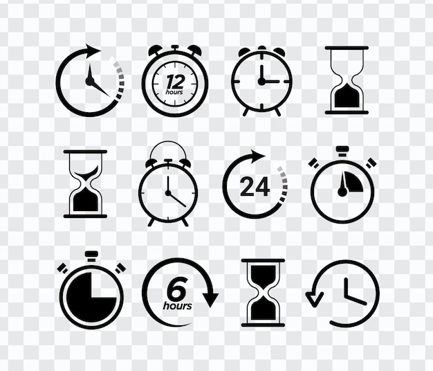 a set of clocks with the time