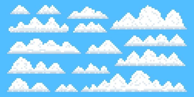 Set of clouds 