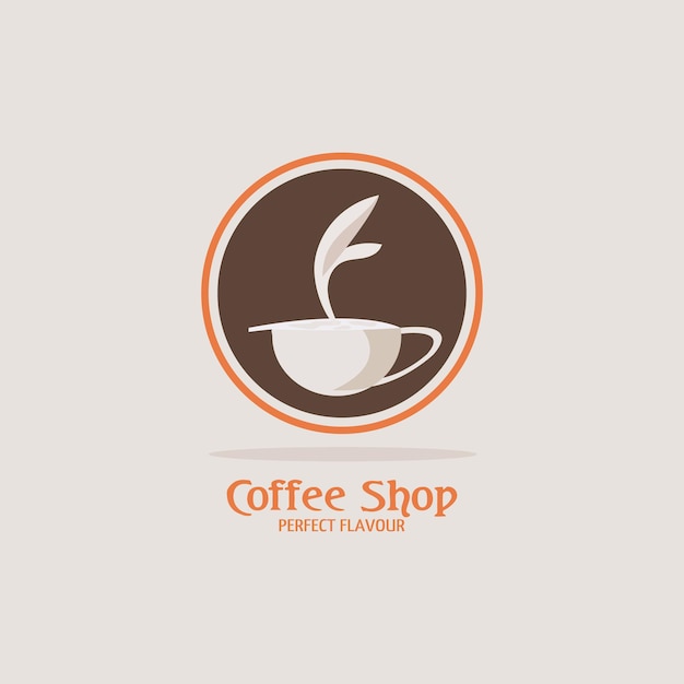 Set of coffee logos Vector illustration on white background