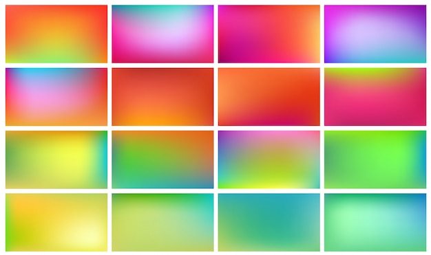 Set of colored backgrounds.