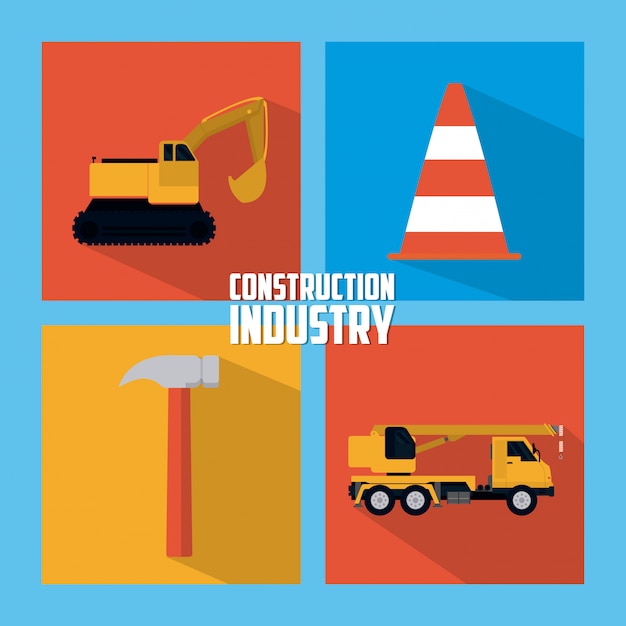 Set of construction icons