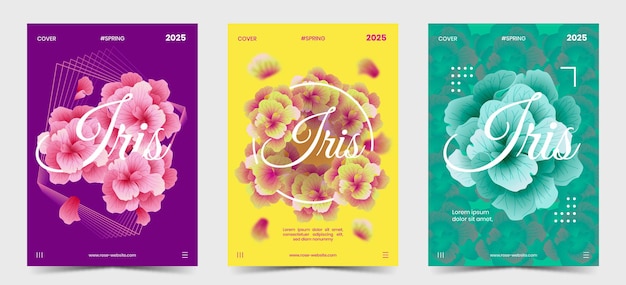 A Set of Covers with Iris Flower Edition