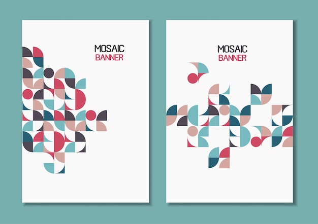 A set of covers with a minimal design Background for the banner Vector