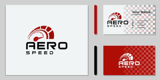 Set of creative rpm speed logo design