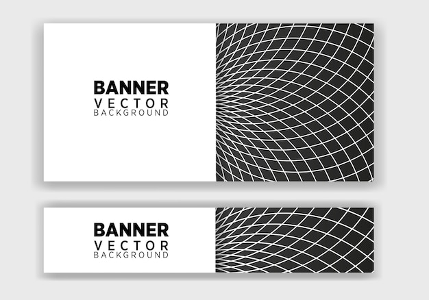 set of creative web banners of standard size with a place for text. Business ad banner design.