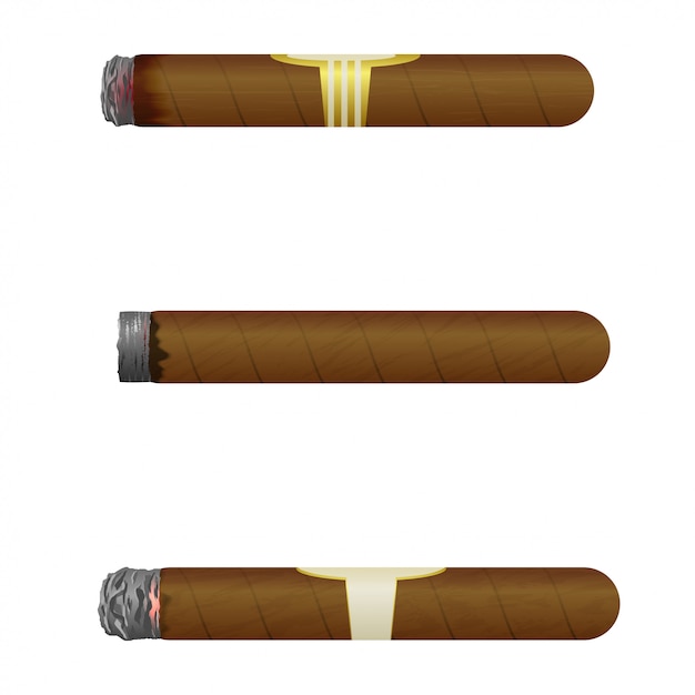 Set of Cuban cigars. 