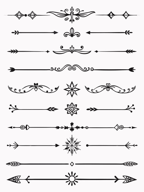 Vector a set of decorative elements including a design that says  st louis