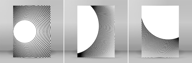 Set Design elements Curved many streak Abstract Circular logo element on white background isolated Creative band art Vector illustration EPS 10 digital for promotion new product